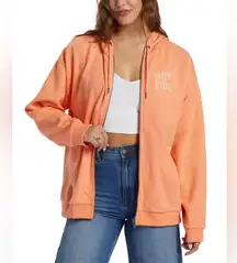 Roxy Oversized Hoodie Jacket Size Large Peachy Comfy Beachy Boho