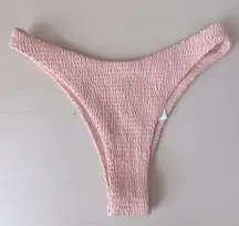 Hollister NWOT  co. textured salmon super high rise cheeky bikini bottoms