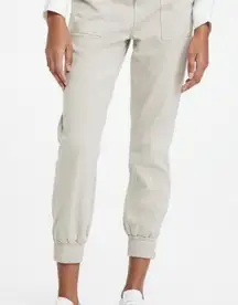 J Brand  Women's Driftwood Arkin Zip Ankle Jogger Pants & Capri Stone 29