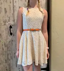 Lace/crochet dress cream color