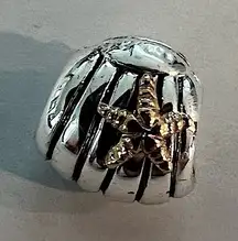 Silver and Gold Plated Sea Shell Charm