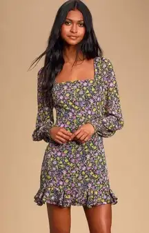 Lulus NWT  Bouquet Beauty Floral Spring Dress Sz S