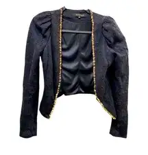 Egoist black jacket women’s size small cocktail business party