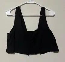 Kendall & Kylie Black Crop Top
