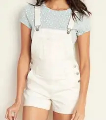 Old Navy  Off White Jean Shortalls