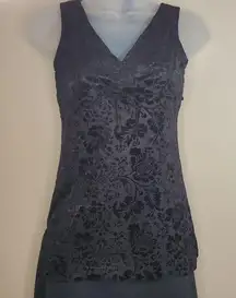 Limited Too Medium Velvet Floral Sleeveless Medium