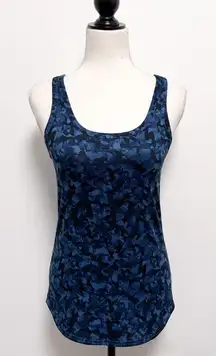 Lululemon Studio Racerback Mystic Jungle Hawk Harbor Blue Black Scoop Neck Tank