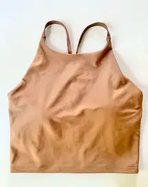 Old Navy Active Brown Tank Top with Built in Bra US Medium