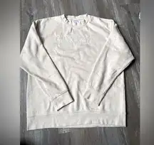 VTG Penn State Nittany Lions Sweatshirt Crewneck Embroidered Beige White Size L