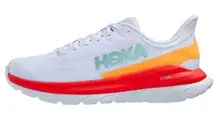 Hoka One One Mach Women Size 10B 1113529 WFS White Fiesta Running Shoes.