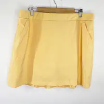 Calia‎ Orange Golf 16" Ace Pleated Back Skort Skirt Womens Size XXL