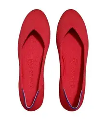 Rothy’s Round Toe Flats Bright Red