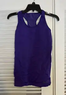SM  Pro purple Razor Back Fitted Tank Top