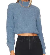 superdown  Gia Long Sleeve Sweater in Blue. Size M