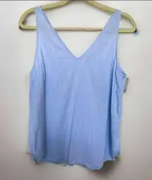 Old Navy tank top blue SMALL V-neck sleeveless NEW casual career top