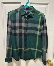 Novacheck Plaid Green Button Down