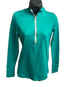 LAYER 8 Quick Dry‎ Performance Hooded Pullover Green Size Small