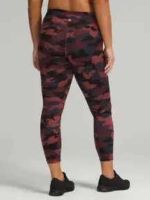 NWT Lululemon Wunder Train High Tight365 Camo Smoky Red Night Sea Multi