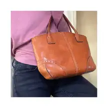 Fossil  brown leather handbag