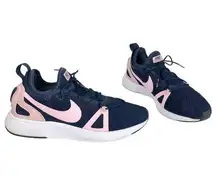 Nike  Dual Racer Athletic Shoes Womens Sz 8 Sneaker Running Navy Pink