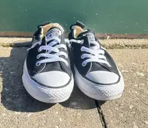 Converse Chuck Taylor All Star Shoreline Slip On Sneaker Black Womens Size 8