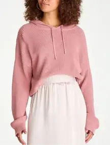 525 Shaker Hoodie Knit Green Neon Oversized Sweater Size S