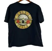 Guns N Roses black concert band souvenir t-shirt rock n roll women size large