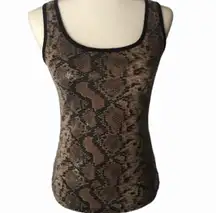 Snakeskin Sequin Top