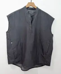 Figs Rafaela Oversized Scrub Top Graphite Gray Size Medium