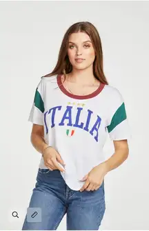 Chaser Italia Blocked Jersey Vintage T Medium White Red Green