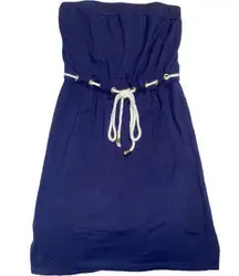 Saint Tropez Nautical themed strapless blue dress​