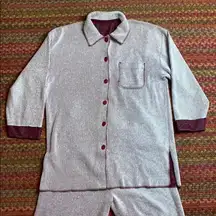 VINTAGE MAROON STRIPE PAJAMA SET