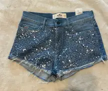 Hollister sequin shorts