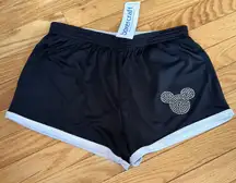 Rhinestone Mickey Mouse Adult XS Fast Break Shorts