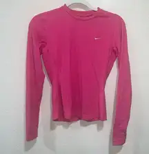 Nike  Drifit size small Pink long sleeve top