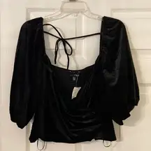 Lucy Paris Valvet Helena Wrap size M so beautiful color black