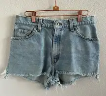Vintage Levi’s Silvertab Lean Denim Distressed Shorts 13/14