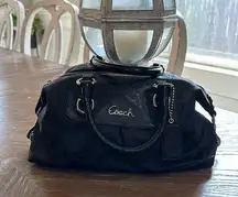 Coach  Ashley 2 way bag kissing C jacquard with shoulder strap