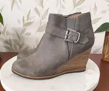 Caslon Gray Wedge Booties