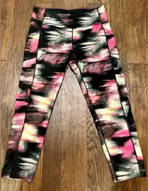 Calvin Klein leggings - black pink white green - XL