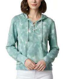 LoveShackFancy Bevan Hoodie in Celadon Hand Dyed Size Small