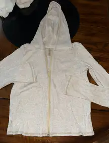 women’s  waffle knit zip up