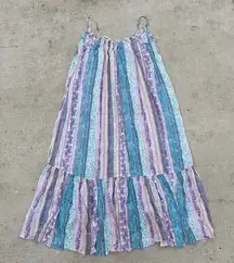 Anthropologie Womens Size S Summer Beach‎ Cover Up Maxi Dress Coastal Boho Flowy