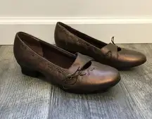 Clark’s Bronze Mary Jane Low Heel‎ Shoe