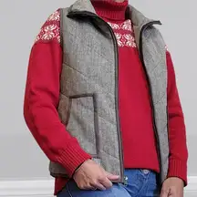 Stitch Fix Staccato gray herringbone vest size medium