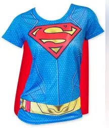 Superman Sublimated Women's Caped Costume T-Shirt