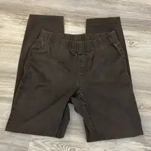 Espirit Chocolate Brown Pull On Elastic Waist Pants Size 2