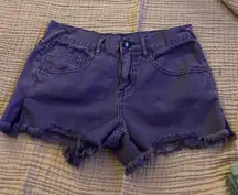 Free People Purple Jean Shorts