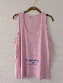 Wildfox “Margarita Season” Graphic Tank Pink Purple NWOT