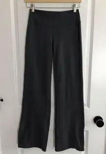 Athleta Yoga Pants Womens XS Wide Flare Leg Blue Back Flap Pockets Leggings